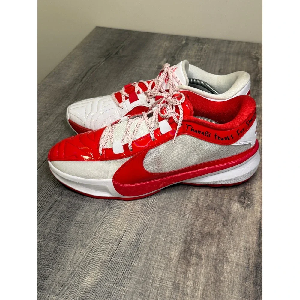 Nike Giannis Immortality 3 Thanks For Sharing Red White FV1933-600 Mens Size 11
